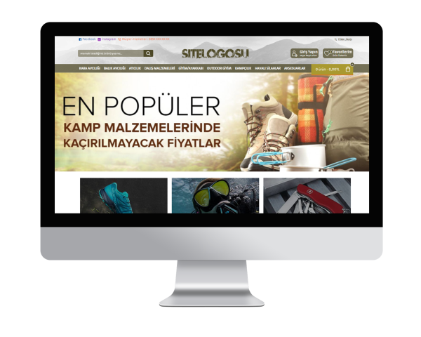 Av ve Av Malzemeleri E-Ticaret Sitesi