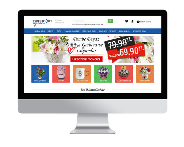 Mavi Çiçek Satış E-Ticaret Sitesi