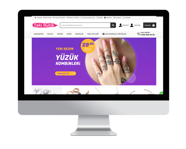 Takı Butik Satış E-Ticaret Sitesi