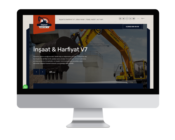 İnşaat & Harfiyat V7 Web Sitesi