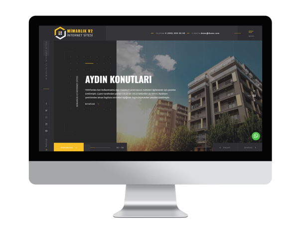 Mimarlık V2 (Sınırsız Dil) Web Sitesi