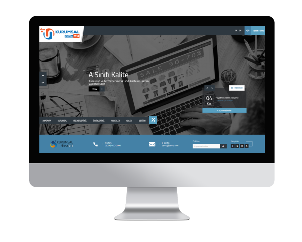 Kurumsal Firma V11 (Sınırsız Dil) Web Sitesi