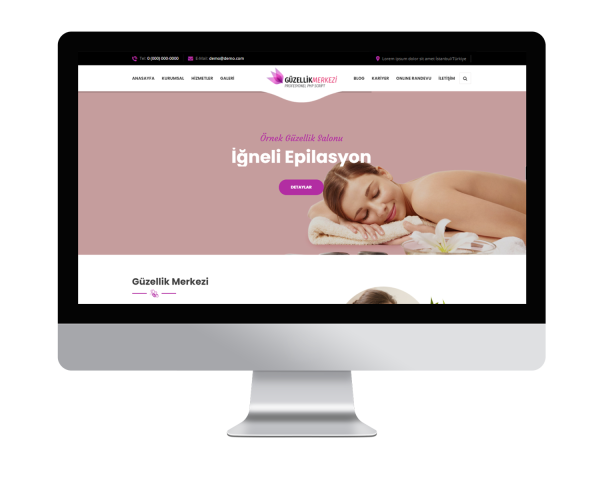 Kuaför-Güzellik-Spa V2 (Sınırsız Dil) Web Sitesi