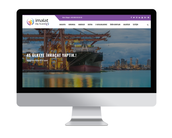 İmalat & Dış Ticaret V1 Web Sitesi