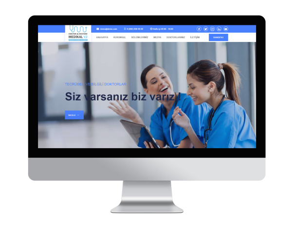 Doktor - Hastane - Medikal V2 Web Sitesi